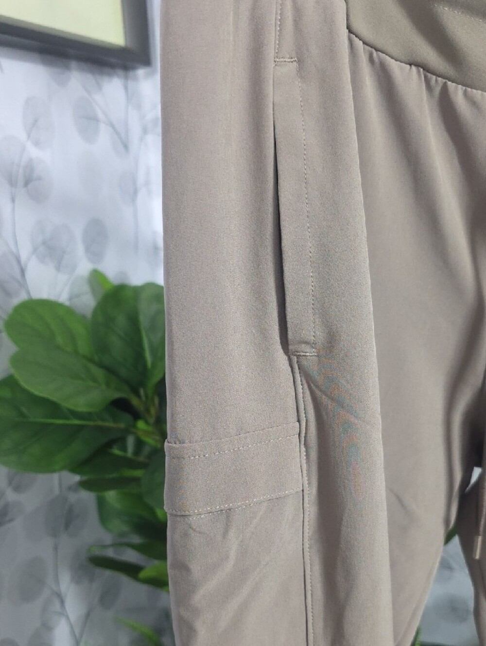 CALIA Taupe Drawstring Jogger Pants - Picture 5 of 10